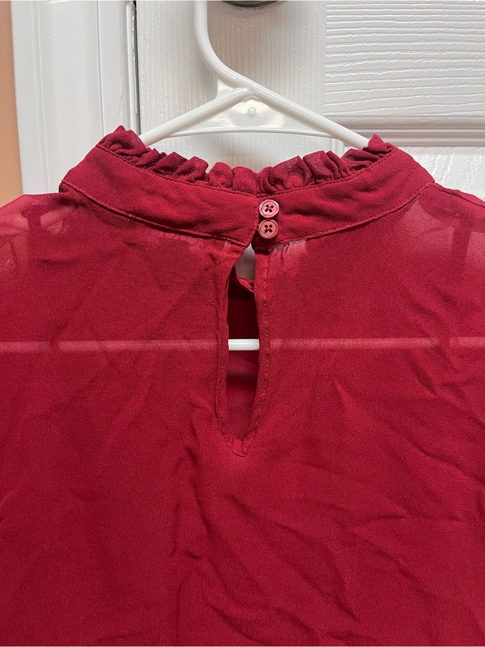 J.Crew Ruffle Neck Blouse - Picture 4 of 5